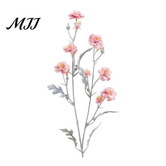 Maintenance Free Floral Decor Artificial Camellia Flowers, Realistic Fake Faux Silk Hotel Lobby Flower Decorations Bendable Stems for Home Vase