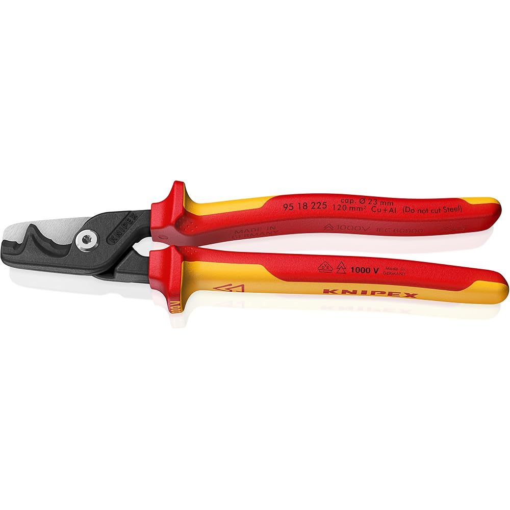 Knipex Insulated Cable Cutter Step Cut XL Size 95 18 225