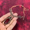 Red Fire Labradorite Necklace Copper Wire Wrapped Gemstone Necklace Adjustable Chain Necklace Copper Jewelry Handmade Necklace Gift For Wife