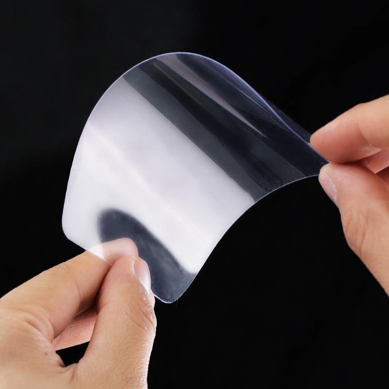 Ensemble de 5 grattoirs à gâteau en plastique transparent: Comprend des grattoirs demi-cercles, des spatules, des lisseurs de crème et de pâte pour la pâtisserie.