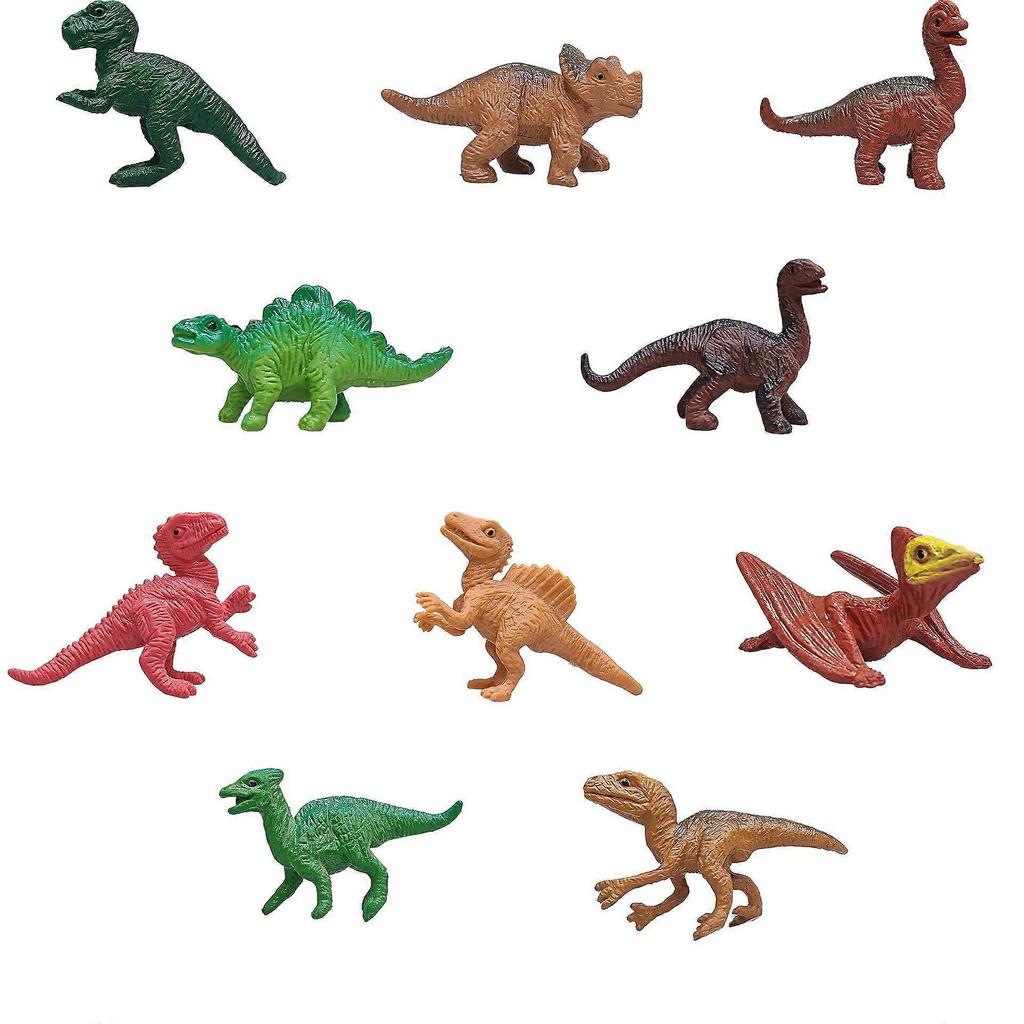 Dinosaur Toys for Kids 3-5, 10 PCS Realistic Plastic Dinosaur Figure Toy Set Including T-Rex, Stegosaurus, Spinosaurus, Ideal Gift for Toddle