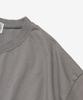 Wogseuaenko Layered Washed Short Sleeve T-Shirt (Gray)