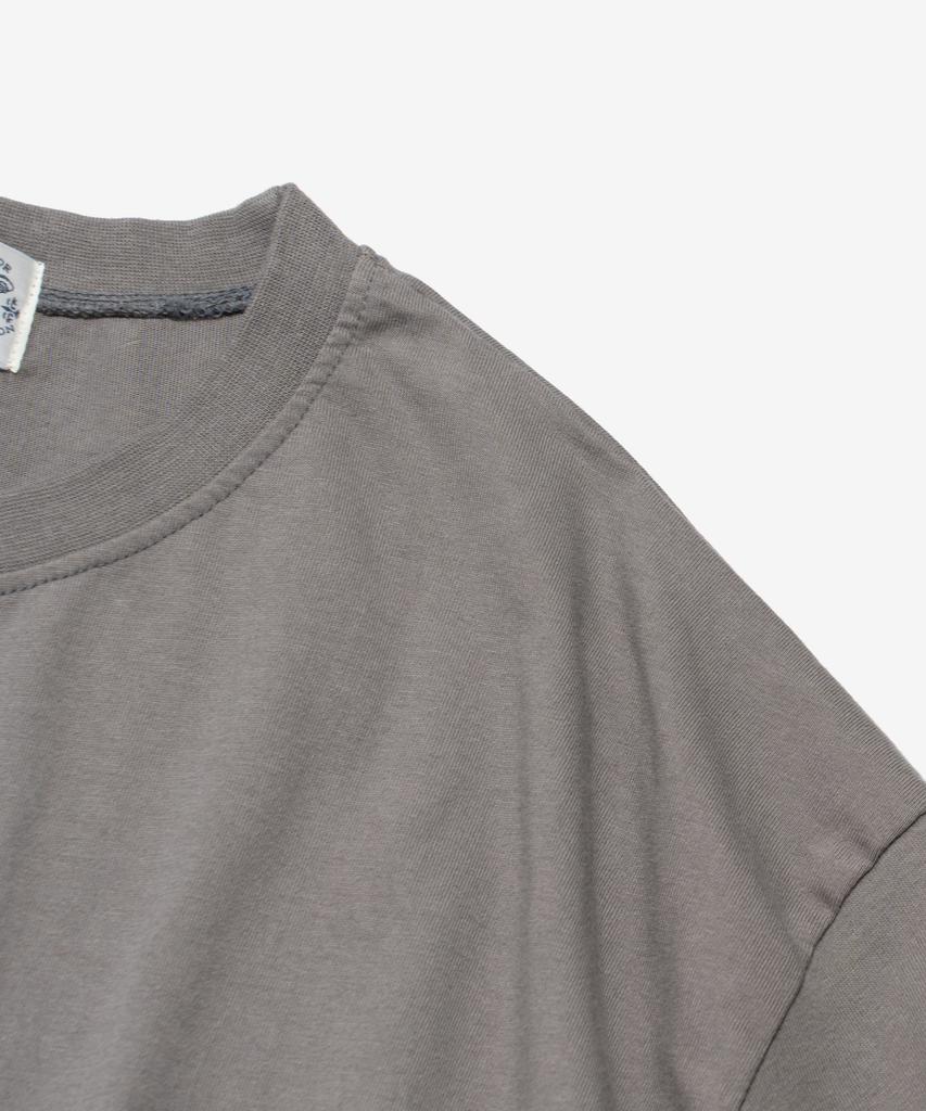 Wogseuaenko Layered Washed Short Sleeve T-Shirt (Gray)