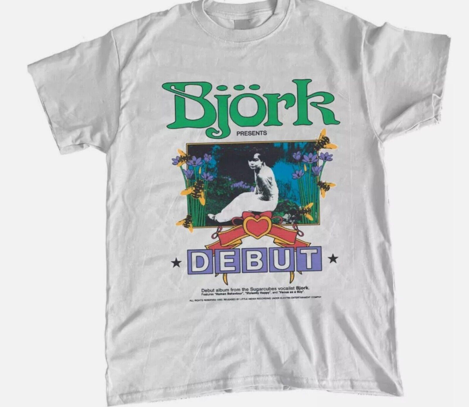 26 Bjork Shirt  Bjork Debut White T-shirt Unisex S-5XL Gift For Fan Unisex T-Shirt M