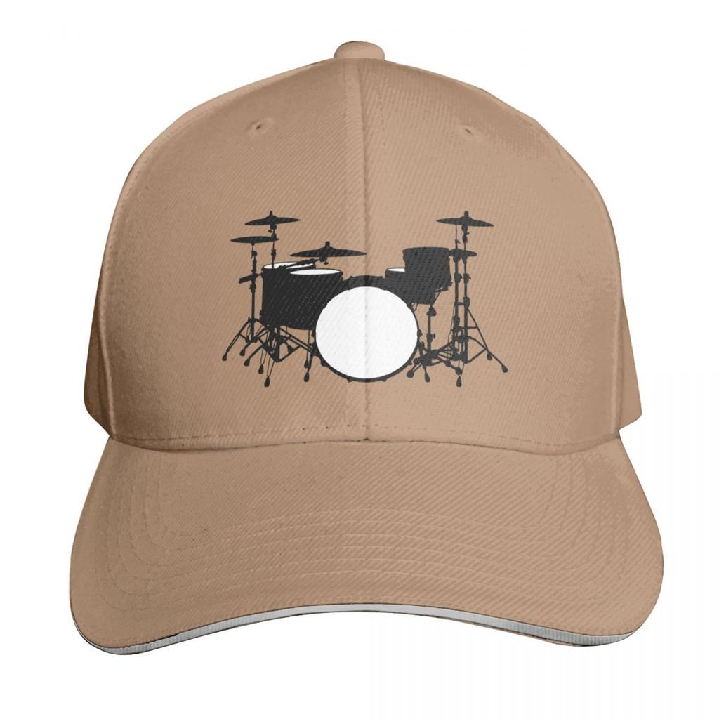 Drum Kit Baseball Cap GentleUnisex Hat Tea Hat Hat Beach Unisexs Big Size Unisexs Womens