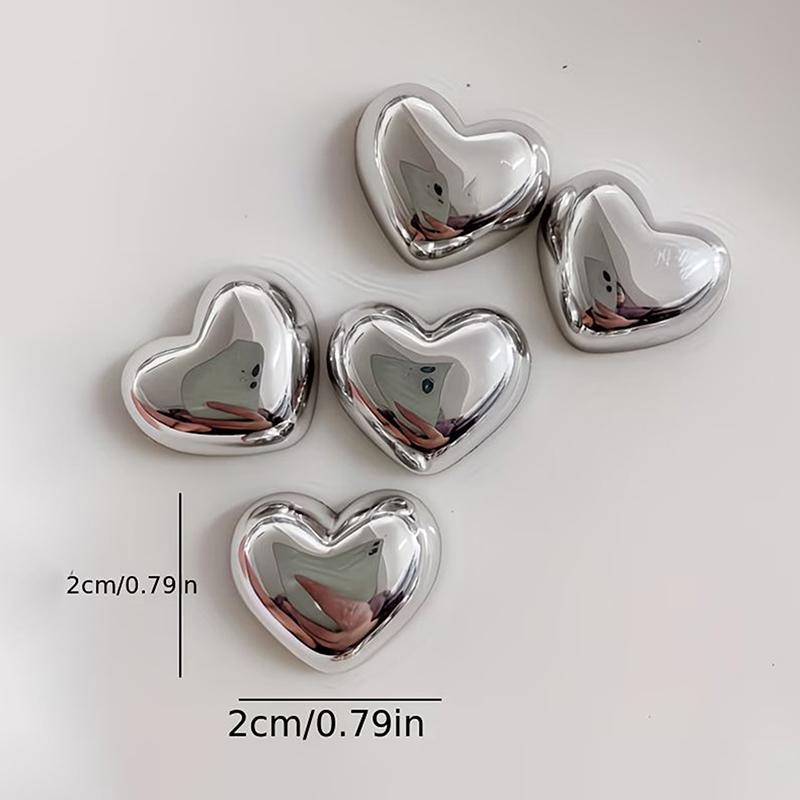 9Pcs Heart-Shaped Decorative Refrigerator Magnets Set Cute Decoration For Home Office Whiteboard Dishwasher Decor Perfect Gift