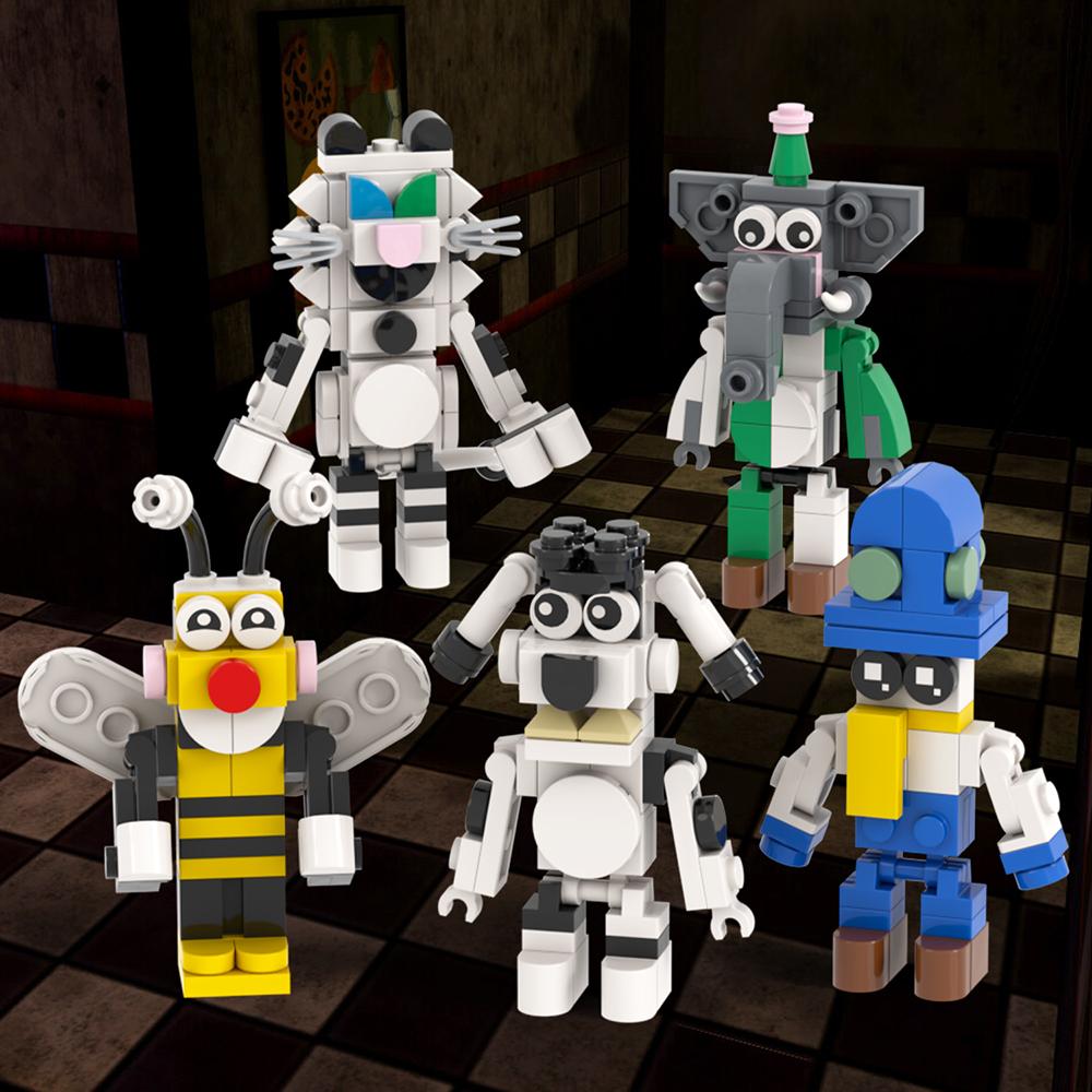 Spiel Bär Nacht Figur Monster Stein Raum Musik Bühne Szene Katze Drache Baustein Spielzeug Geburtstag Kreative Geschenke Für Erwachsene Kinder