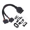 OBDII Extension Splitter Cord Adapter for Car Diagnostic Scanner OBD2 Splitter Cable 1 Male to 2 Female Extension Cable
