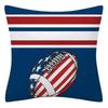 Vikama Sports-Themed Rugby And Basketball Decorative Square Cushion Cover, Suitable For Cars, Sofas, Offices, And Home Decor