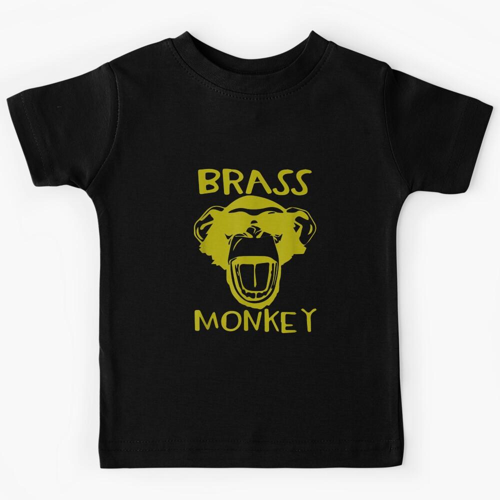 Funny Music Brass Monkey Rock Bands Kids T-Shirt 120