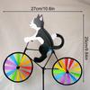 Cartoon Modelling Animal Riding Windmill Three-dimensional Cartoon Garden Yard Decoration  Outdoor