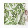 Ins Internet celebrity tropical leaf print long towel cotton and linen texture scarf travel vacation sunshade sunscreen large shawl