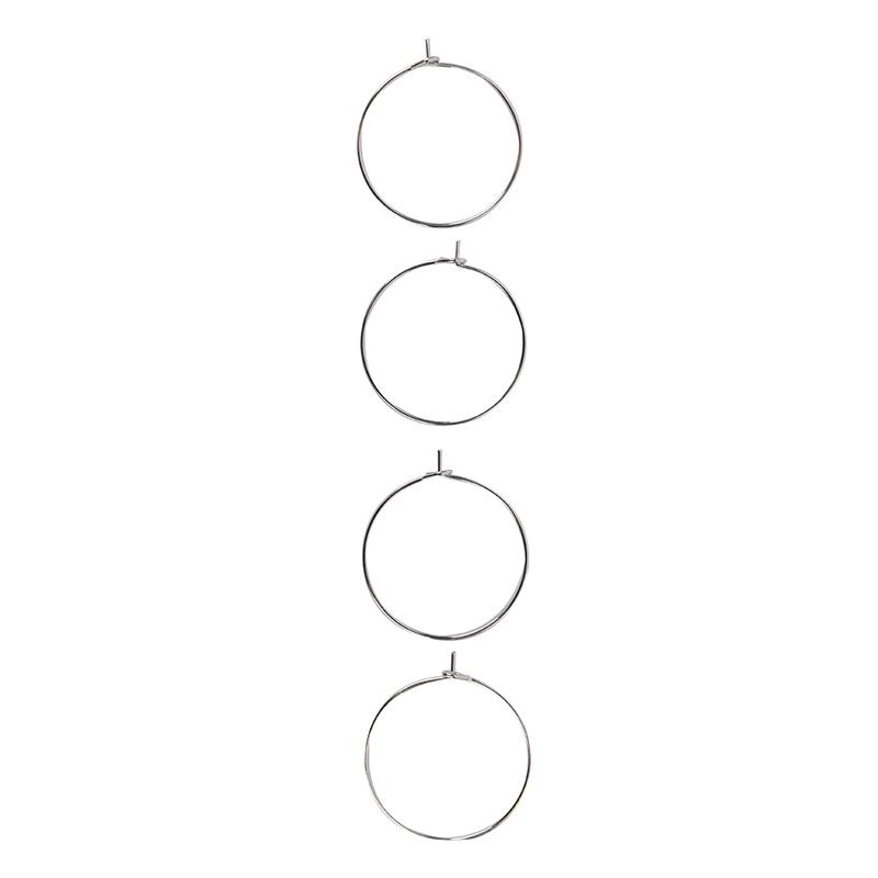 100 bucăți argint placat cu aur pahar de vin inele farmec Cercei Cercei petrecere de nuntă