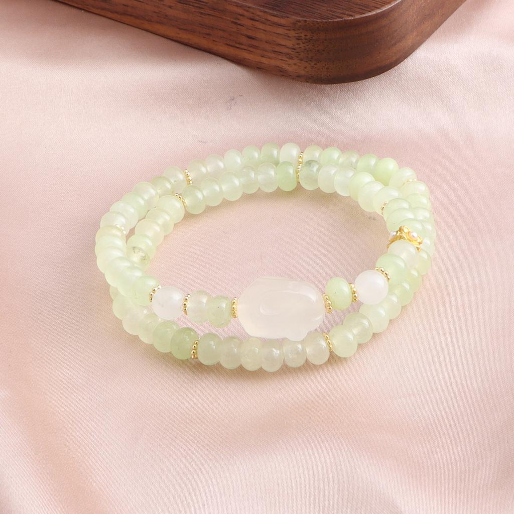 Armband Natürlicher Traubenstein Frisches Kristallarmband Chalcedon Pixiu Blume Marke Mode Frisch Dopamin