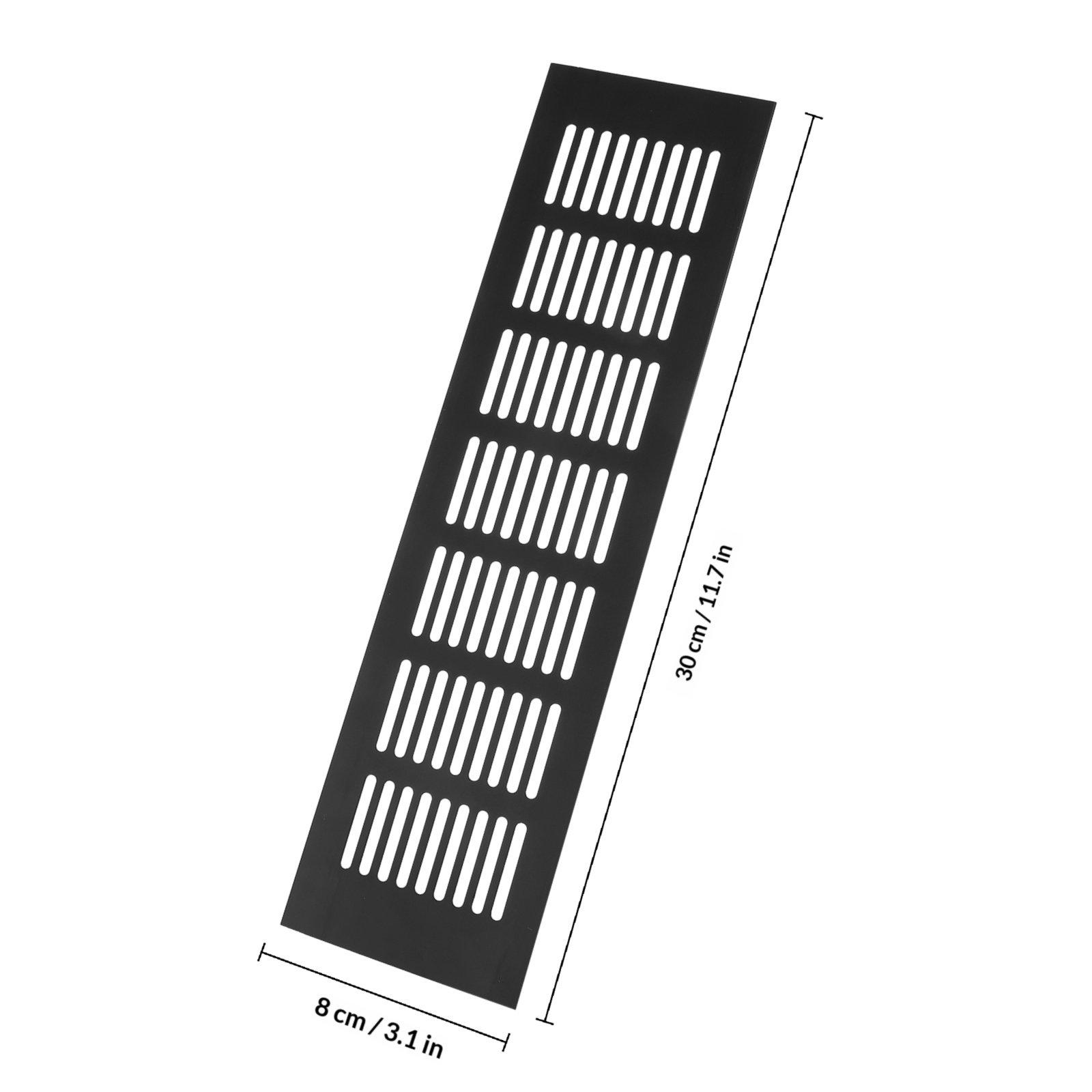 

1Pcs Simple Sturdy Aluminum Alloy Rectangular Air Vent Odor Proof Moisture Resistant for Indoor Furniture Wardrobe Cabinet Shoe