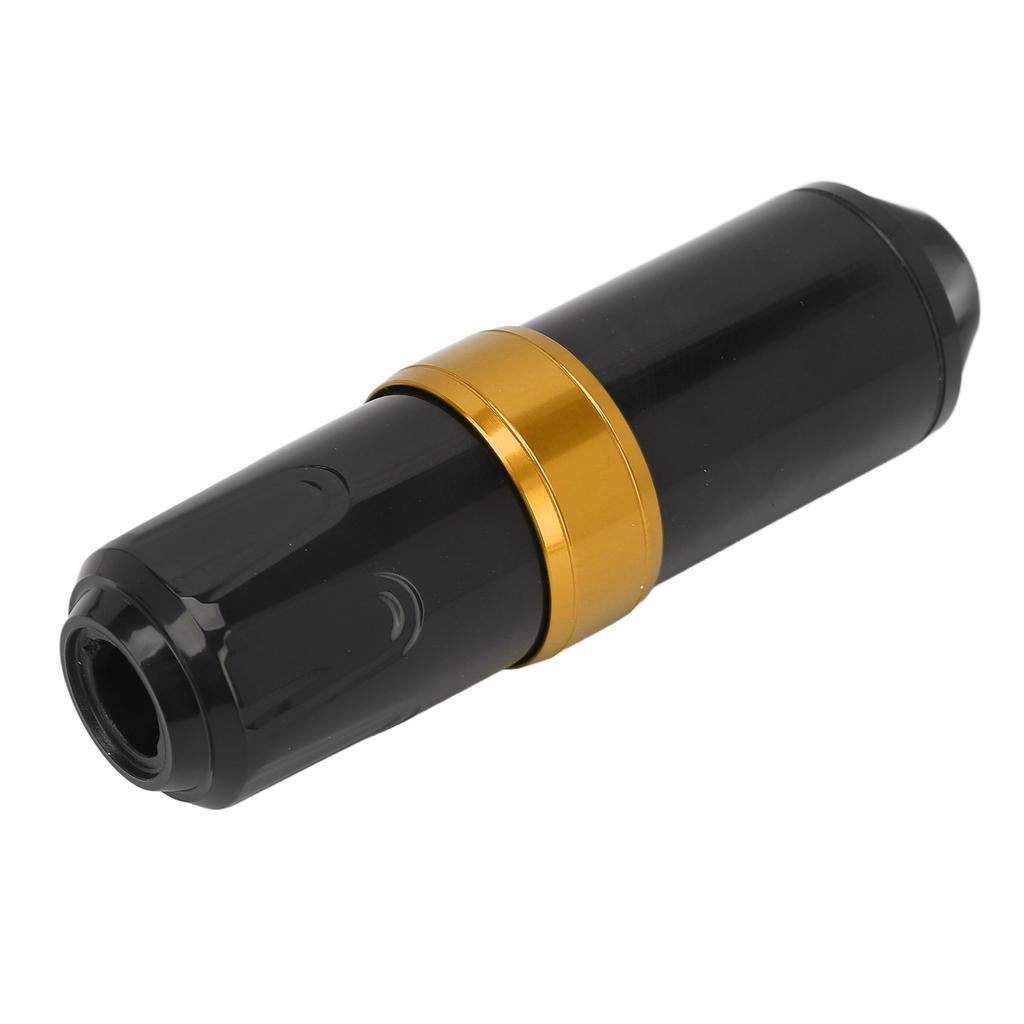 Tattoo Pen Rotatable Adjustable Stroke Length Cartridge Needle RCA Interface for Tattoo Beginners and Artists Black Gold