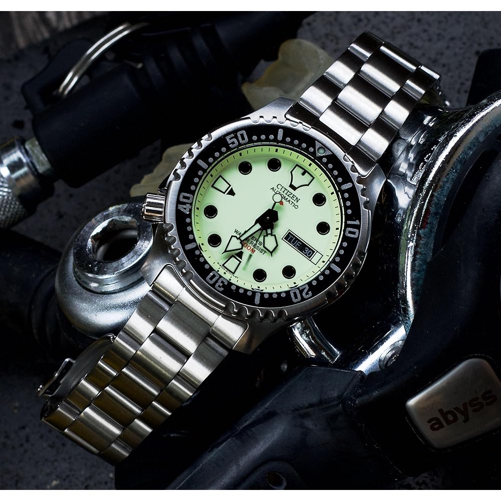 Citizen Promaster NY0040-50W Automatic Diver's Watch 200m Water Resistant Men's Stainless Steel Luminous