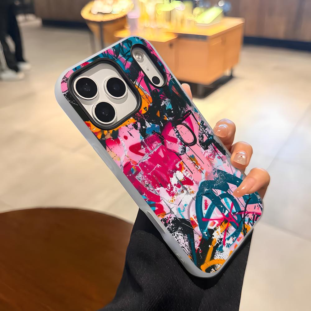 

Graffiti Cool Art Phone Case For IPhone 17 Air 16 E 15 14 Plus 13 12 11 Pro Max Jelly 2 In 1 Protective Case iPhone17 Pro