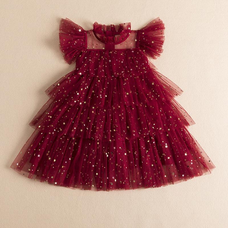 Girls Summer Sleeveless Tutu Dress Baby Girl Casual Party Princess Dress Flower