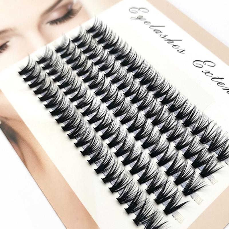10-40D Mink øyevipper 1 boks/100 pakker Naturlig vippeforlengelse 3D Russland Individuell øyevippeklynge Makeup Tools Vipper Cilia