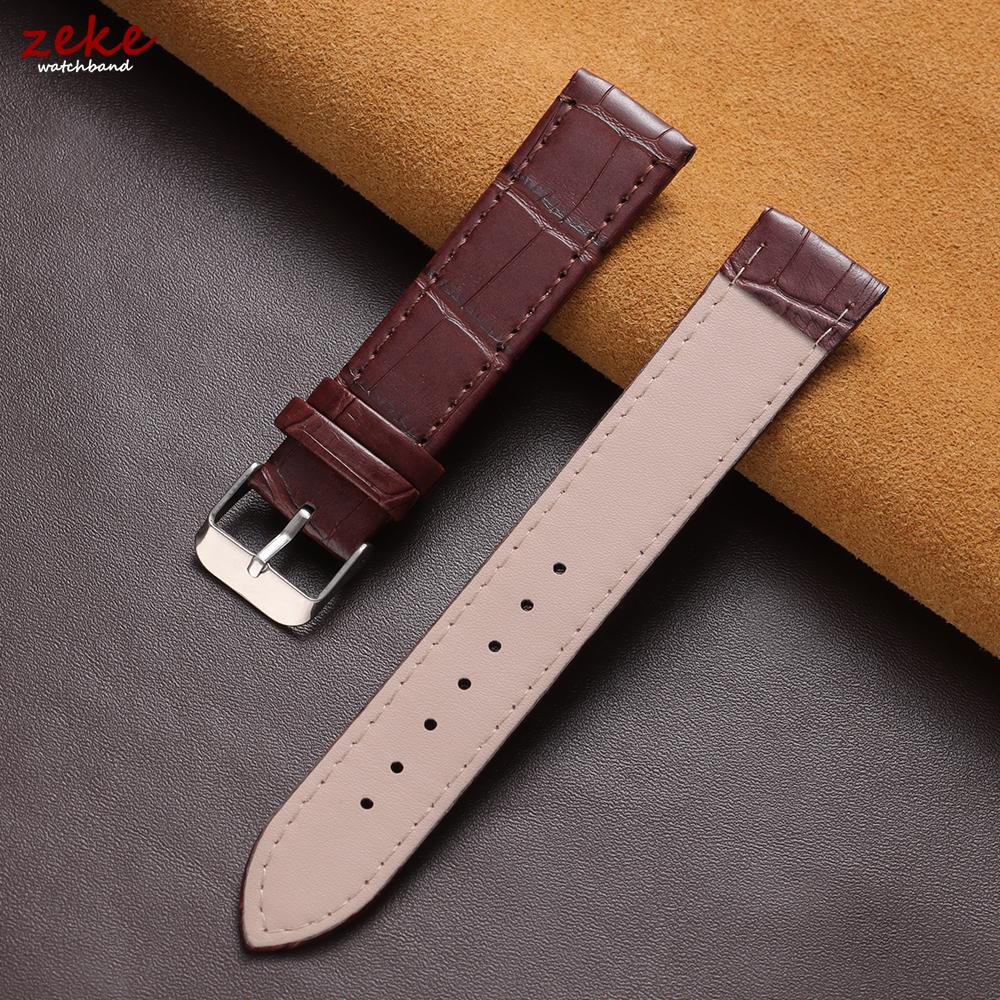 10mm 12mm 14mm 16mm 18mm 20mm Universal Replacement Leather Straps Ultra-thin Watch Band for Men Women Casual Wristwatch Band