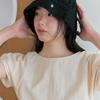 Kuho Plus Crochet Knit Bucket Hat Black (KE558BM015)