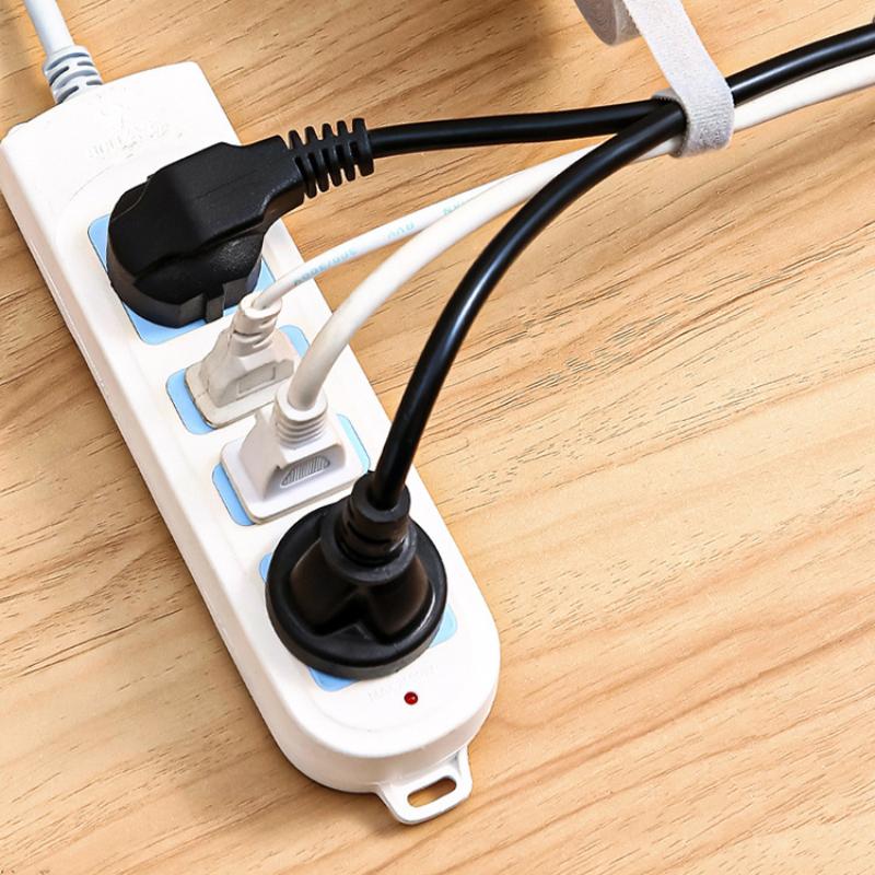 5m/ Roll Portable Cable Ties Plug Board Data Cable Storage Strap Multifunction Trimmable Cable Organizer Home Office Storage
