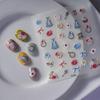 Waterproof 5D Embossed Nail Art Stickers: Bridal Flowers & Bows, Long-lasting & Tearable