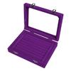 Women 7 Slot Velvet Jewelry Box Jewelry Organizer Display Tray Storage Box Rings Earrings Necklace Storage
