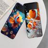 Clownfish and Sea Anemone Phone Case For Samsung Z Flip 7 6 5G Galaxy Z Flip 5 4 3 Black Hard Cell Cover Luxury PC Shell Coque