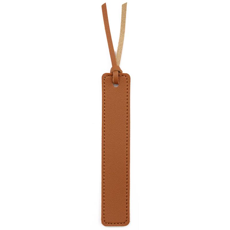 Elegant Leather Bookmark Clip - Portable, Exquisite Page Marker for Home & Office