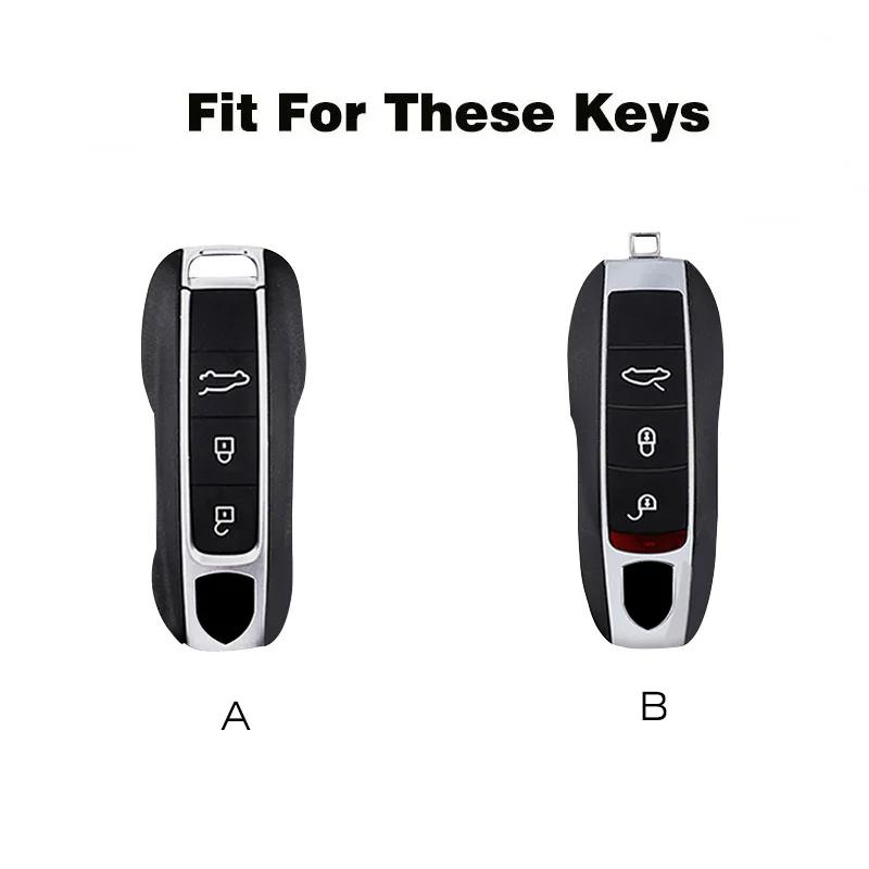 Fashion TPU Car Key Cover Case Shell for Porsche Panamera Carman Macann Bobst Cayenne 911 970 981 991 996 92A Keychain Accessori