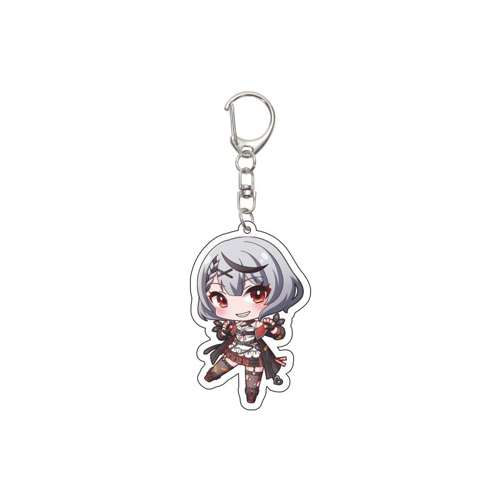 55MM Anime hololive Keychain Tokino Sora/Robocosan/Ōokami Mio/Shirogane Noel Key Chain Acrylic Model Plate Christmas Gifts