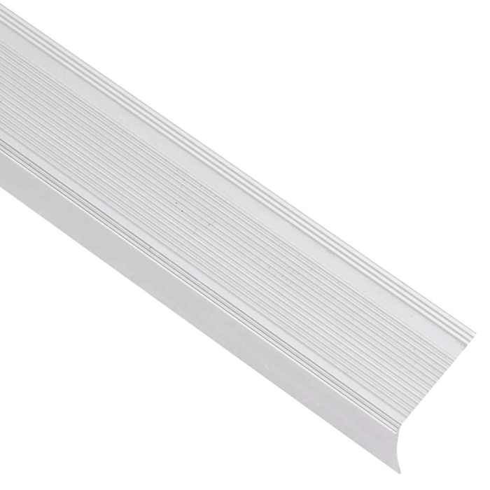 VidaXL Stair Nosing L-shape 5 Pcs Aluminium 90 Cm Silver, Stair Treads, Stair Edges, Stair Profiles, 146735