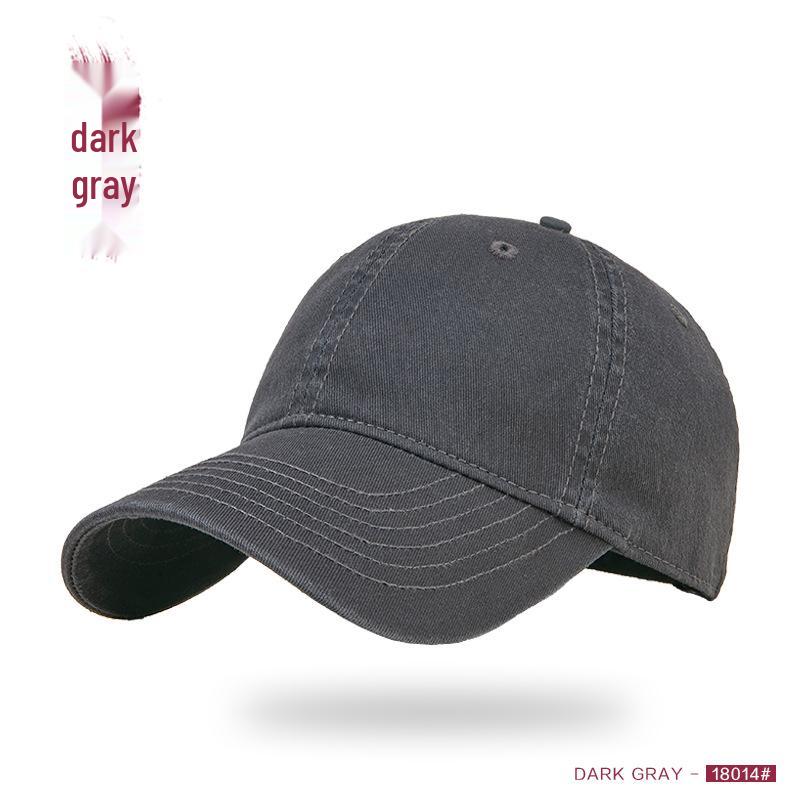 

Премиальная кепка-утка из стираного хлопка - Унисекс, защита от солнца и солнцезащитная кепка с мягким верхом для большого обхвата головы XL (59-62cm)