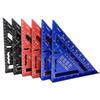 ZJ Aluminum Alloy 7" Triangle Woodworking Ruler - Inch/Metric 90° Right Angle Ruler