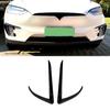 Para Model X 2015 2016 2017 2018 2029 2020 Divisor de Parachoques Delantero Rejilla de Faros Antiniebla Cubierta Spoiler Conducto de Aire Cuchilla de Viento Kits de Carrocería