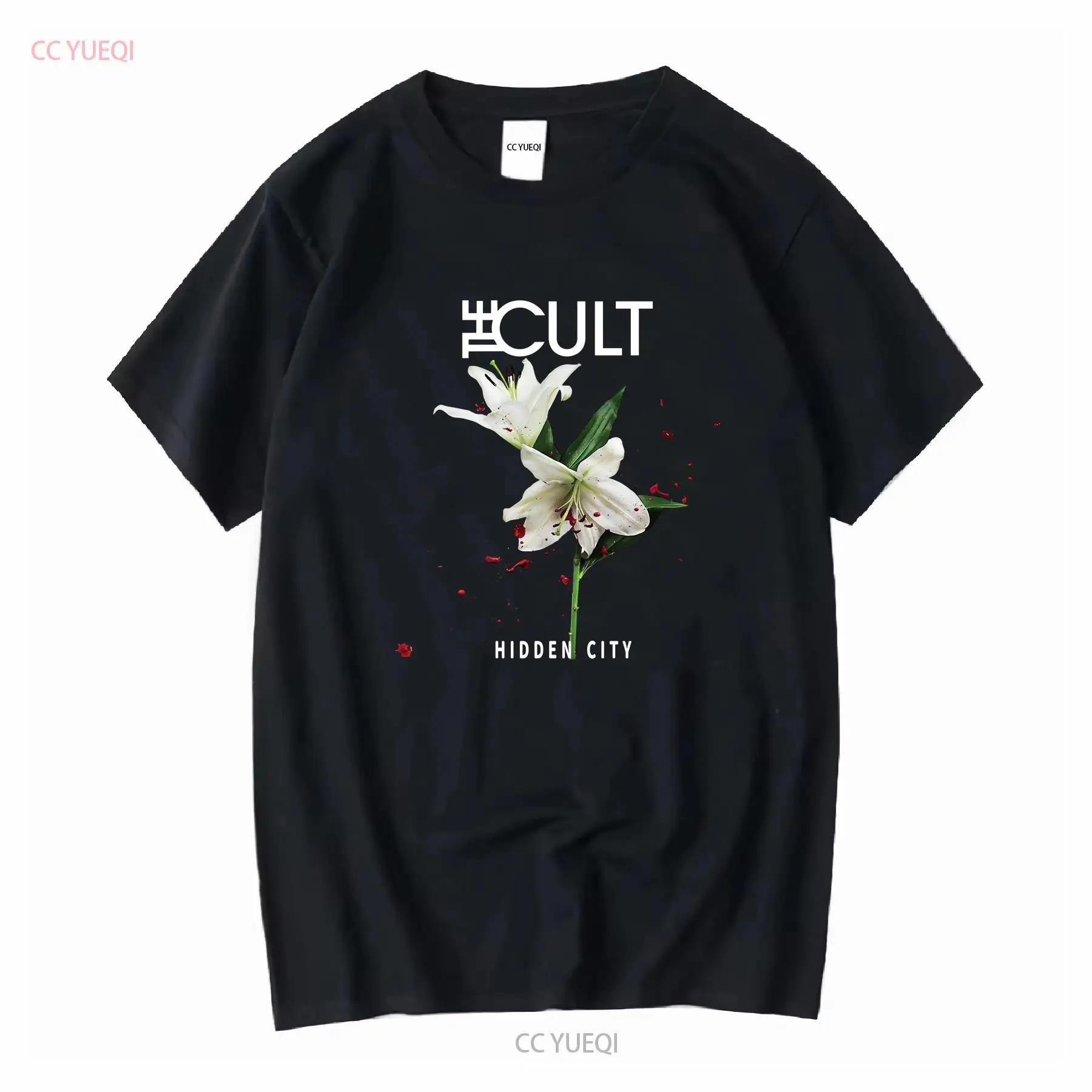 The Cult Band T Shirt Ian Astbury Rock Hidden City Album S 5XL vintage Washed homme Comfortable graphic Unisex Versatile S разноцветный