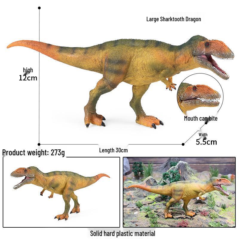 Large Dinosaur Model Toy: Spinosaurus & T-Rex for Kids
