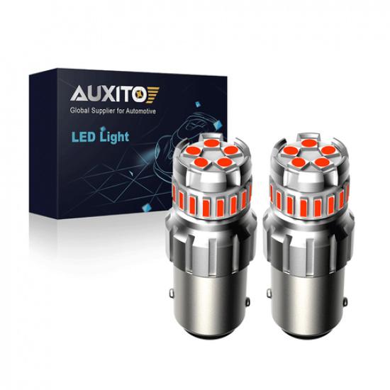 2Pcs 1157 LED Bulbs Red Tail Stop Brake Turn Signal Light 2057 2357 7528 BAY15D