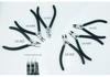 Chrome Vanadium Steel Diagonal Cutting Pliers: Pointed Nose, Flat Mouth, Mini Model for Electronics