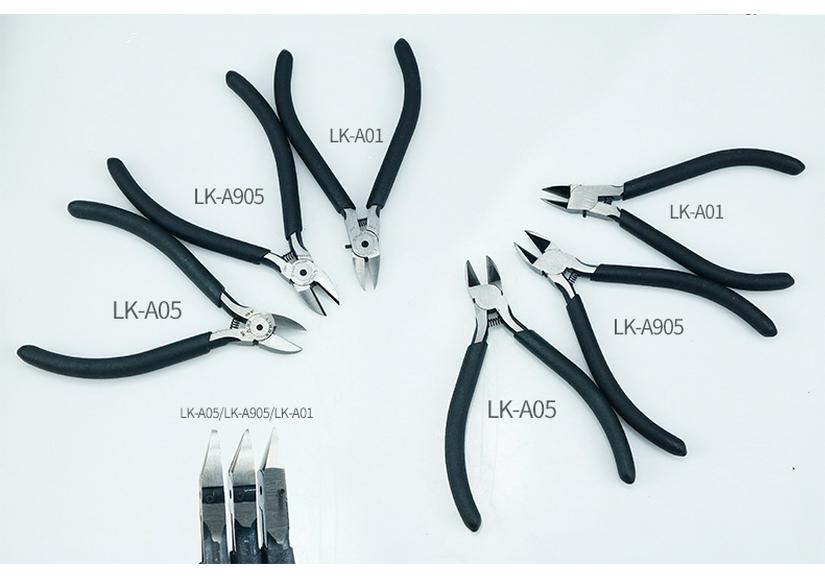 Chrome Vanadium Steel Diagonal Cutting Pliers: Pointed Nose, Flat Mouth, Mini Model for Electronics