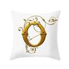 45*45Cm European Gold 26 Letters Pillowcase Digital Printed Peachskin Home Texile Pillowcase Home Decorative Sofa Cushion Cover