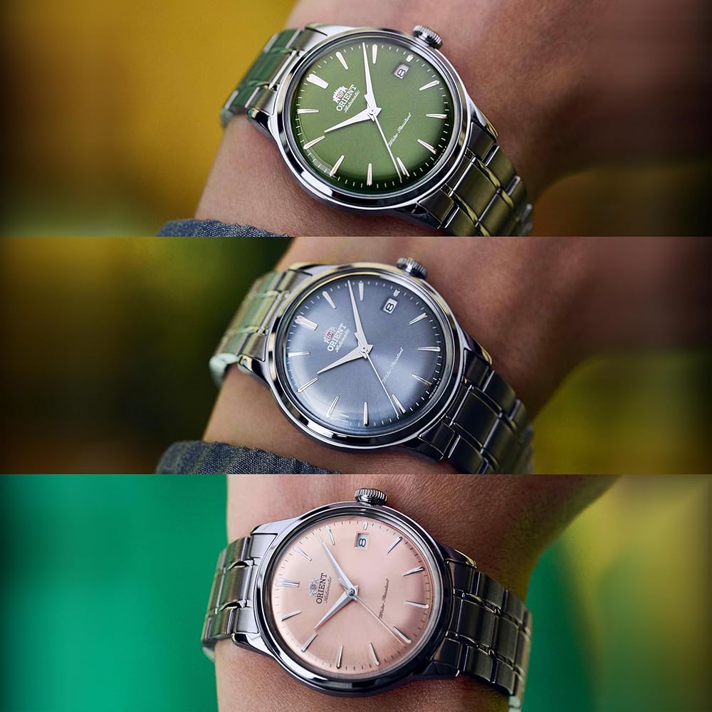 Orient Watch Bambino Automatic Watch, Men's, Glass Green, RN-AC0M09E, with Japanese Manufacturer's Warranty