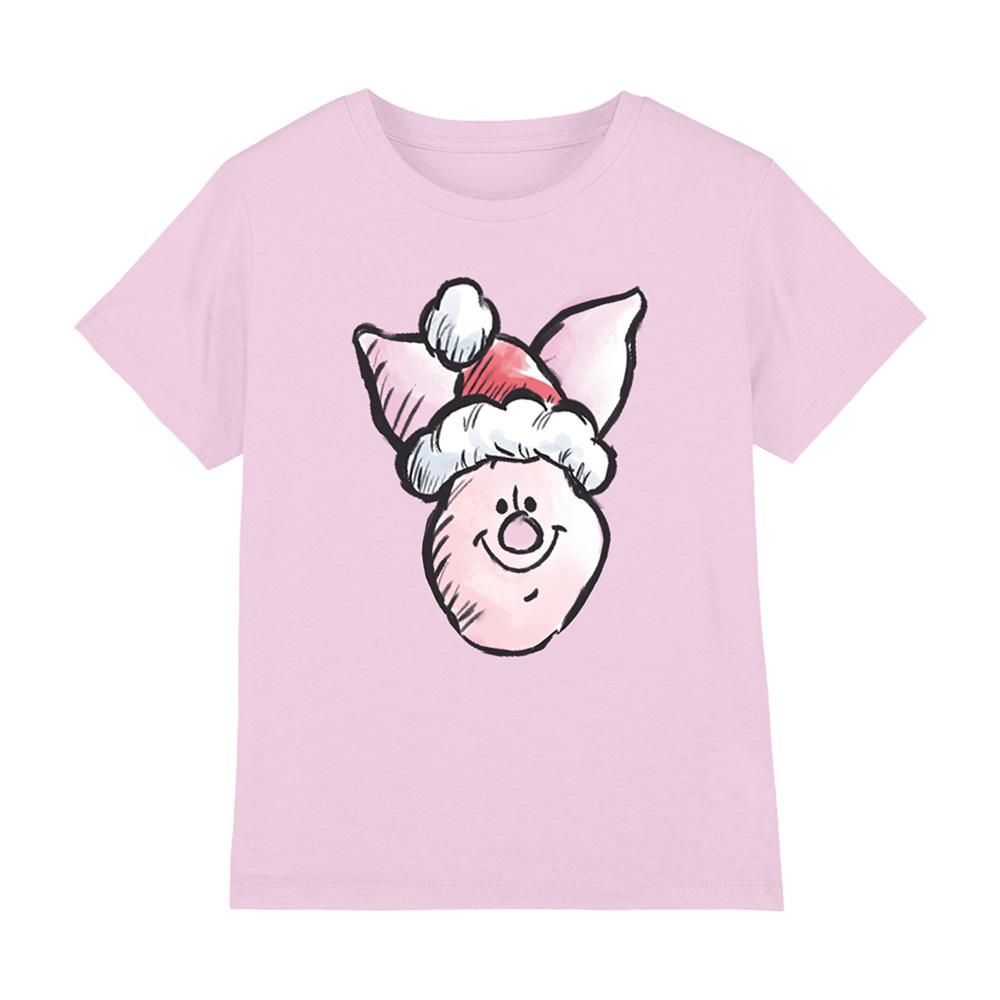 Disney Childrens/Kids Piglet Santa Hat Christmas T-Shirt