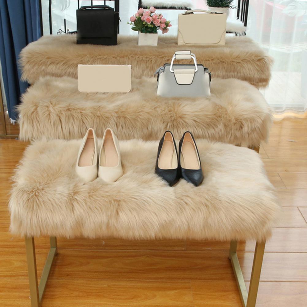 30/40/60cm Doormat Wide Application Polyester Faux Fur Sheepskin Simple Area Rug Halloween Welcome Resistant Carpet For Home