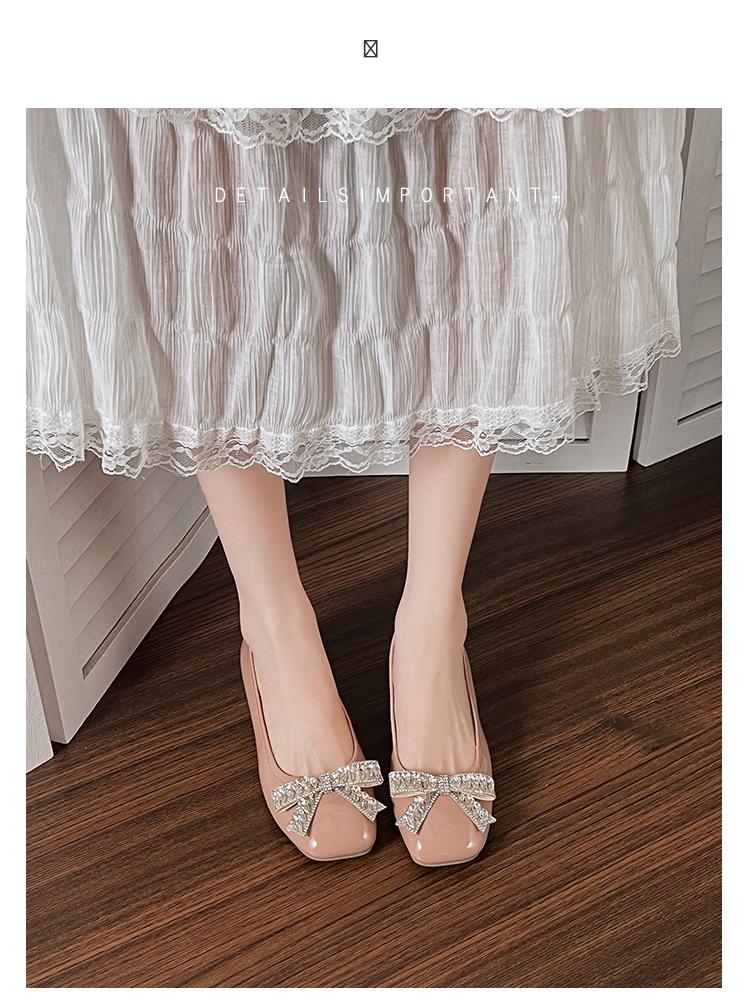 Red Mary Jane Chunky Heels for Women - Autumn 2025 Wedding & Dress Shoes, Plus Sizes Available