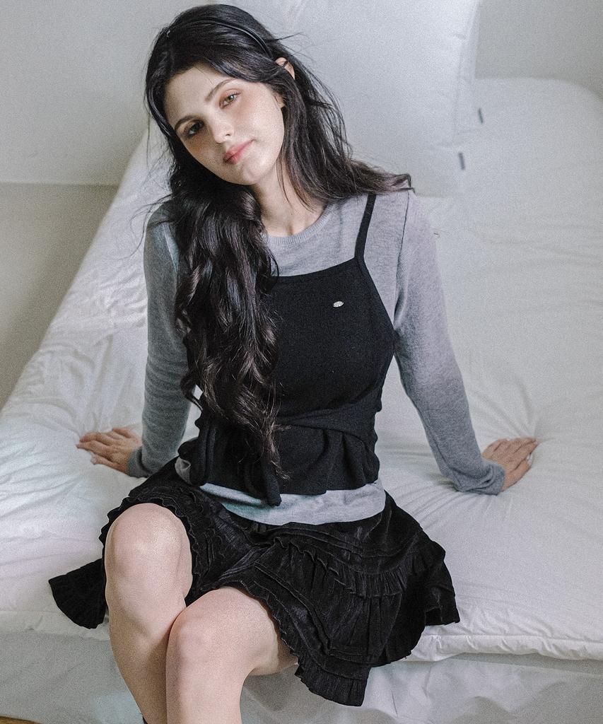 KOOLKITTEN Tie Waist Knit 2Colors