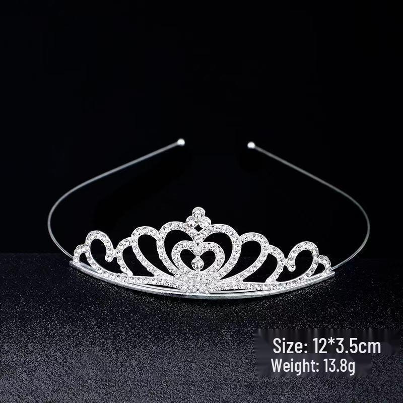 

Children s Rhinestone Crown Headband for Girls - Alloy Crown Hair Accessories for Events