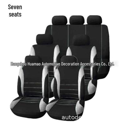 Funda para Asiento de Coche de 7 Plazas - Tejido de Poliéster para Todas las Estaciones